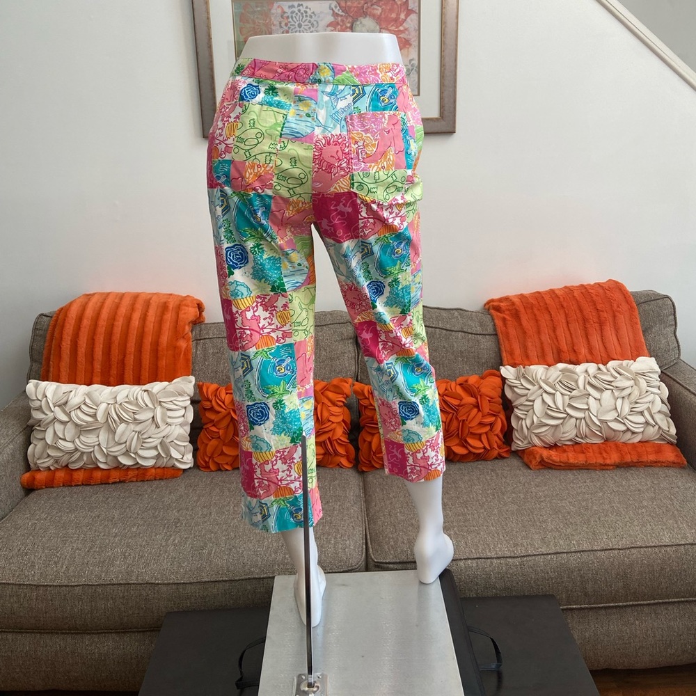 Lilly Pulitzer Party Patch Patchwork Capris - image 6